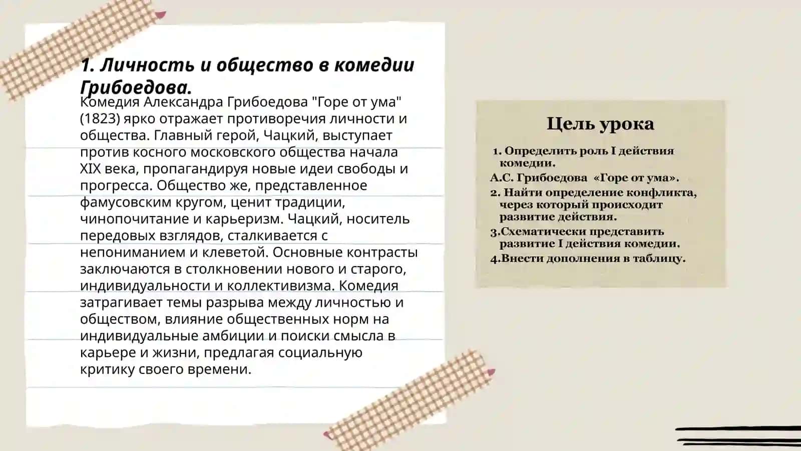 Комедия Грибоедова Горе от ума: идейная структура, поэтика, литературные контексты 3