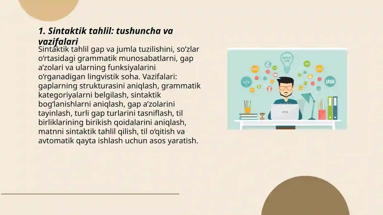 Sintaktik tahlil 3
