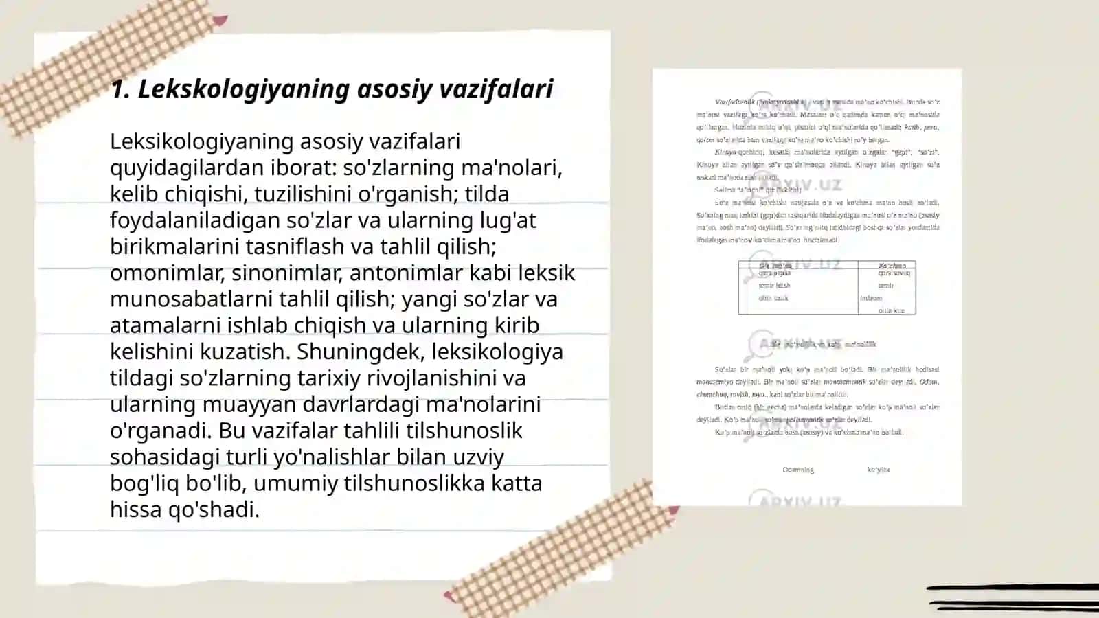 Leksikologiya va uning maʼnolari 3