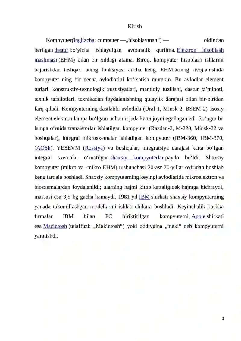 Xotira qurilmalari.Ularning turlari va vazifalari 3