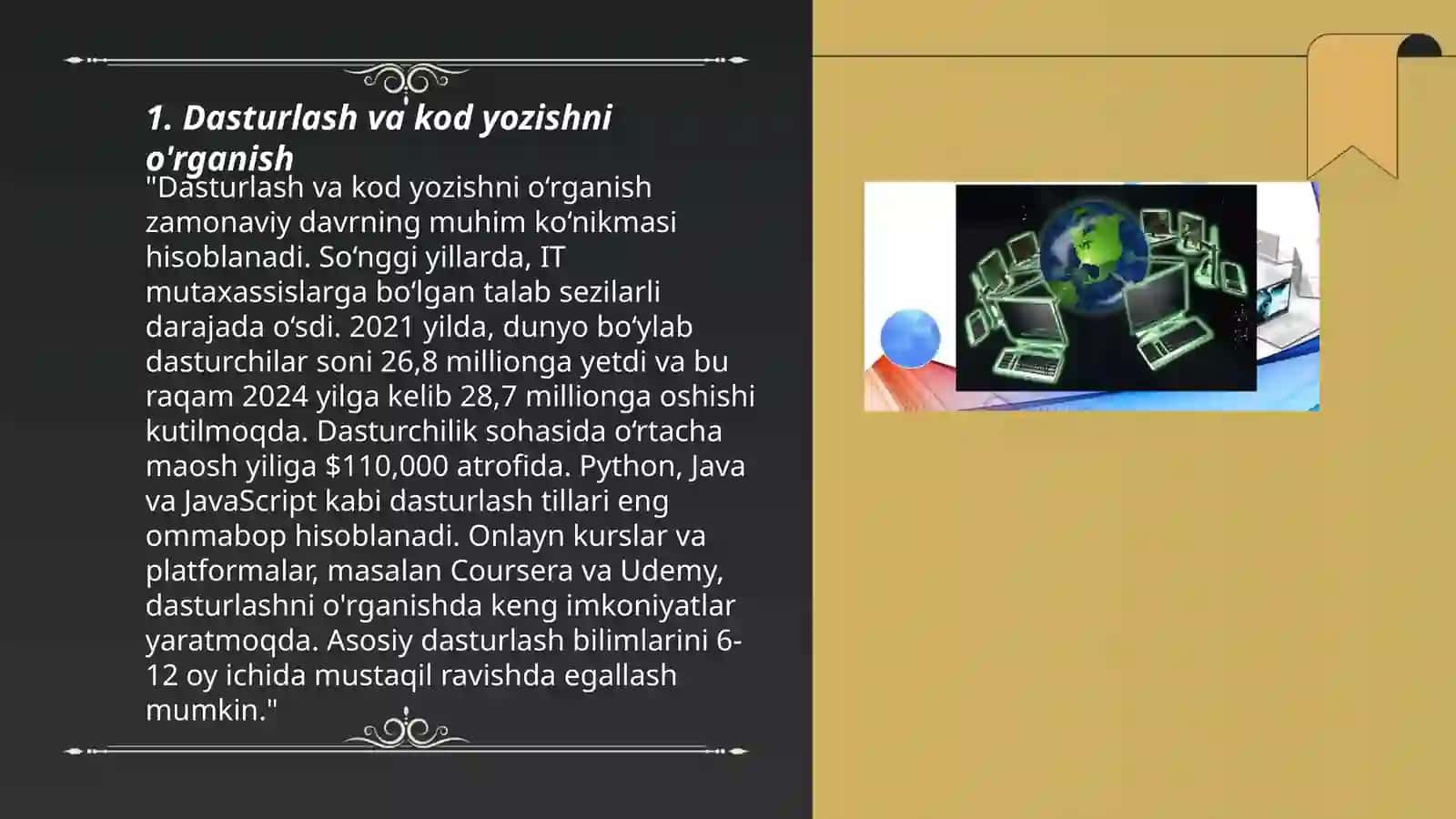 Dasturlash va kod yozishni o'rganish 3