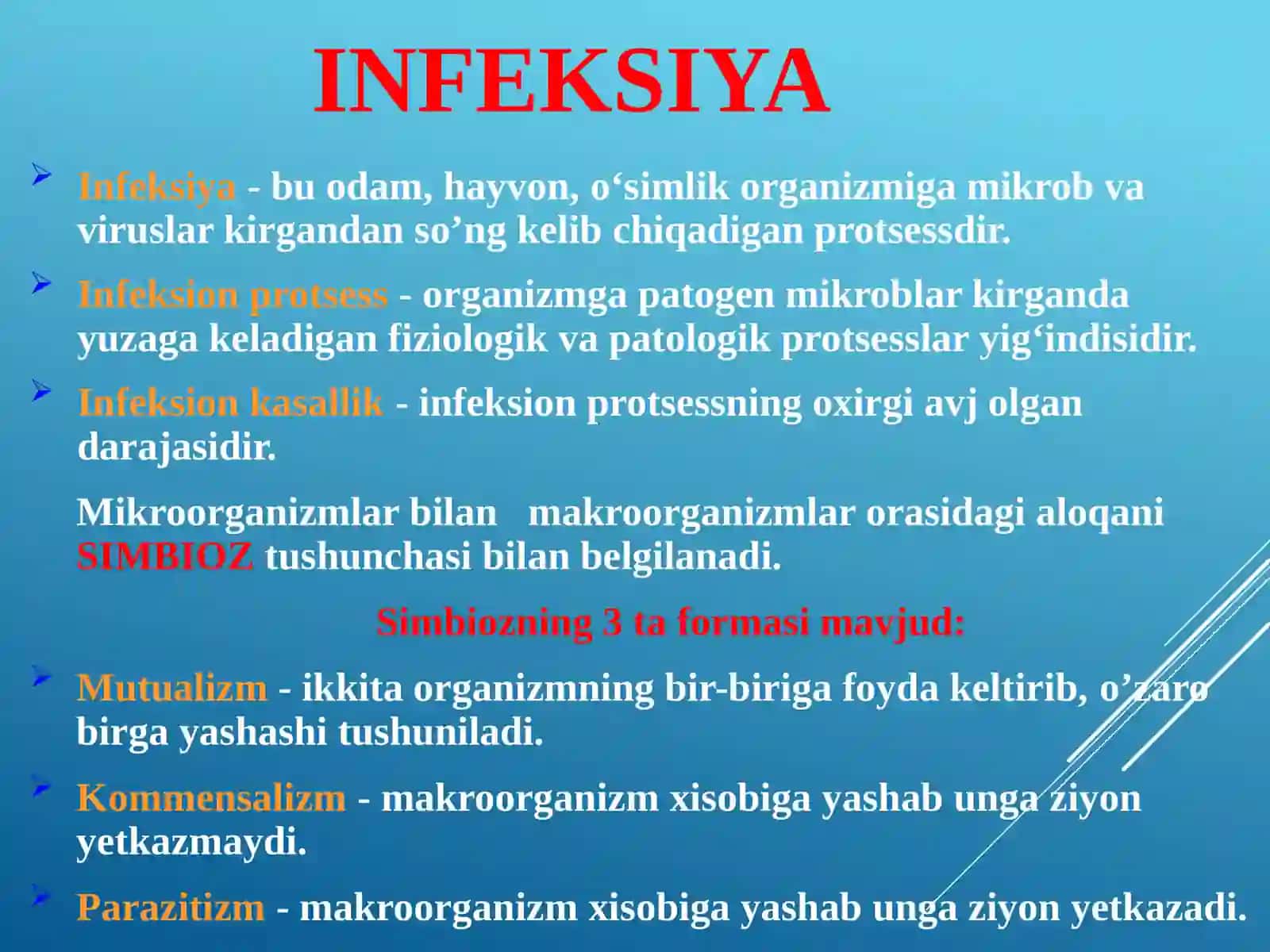 Infeksiyahaqida ta’limot. Mikroorganizmlar genetikasi. Vaksinalar va immun zardoblar,ularningturlari, olinishi, tibbiyot amaliyotidaqo’llanilishi 3