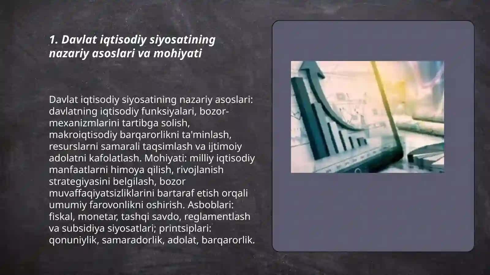 Davlat iqtisodiy siyosatining mohiyati va uning rivojlanish yonalishlari 3