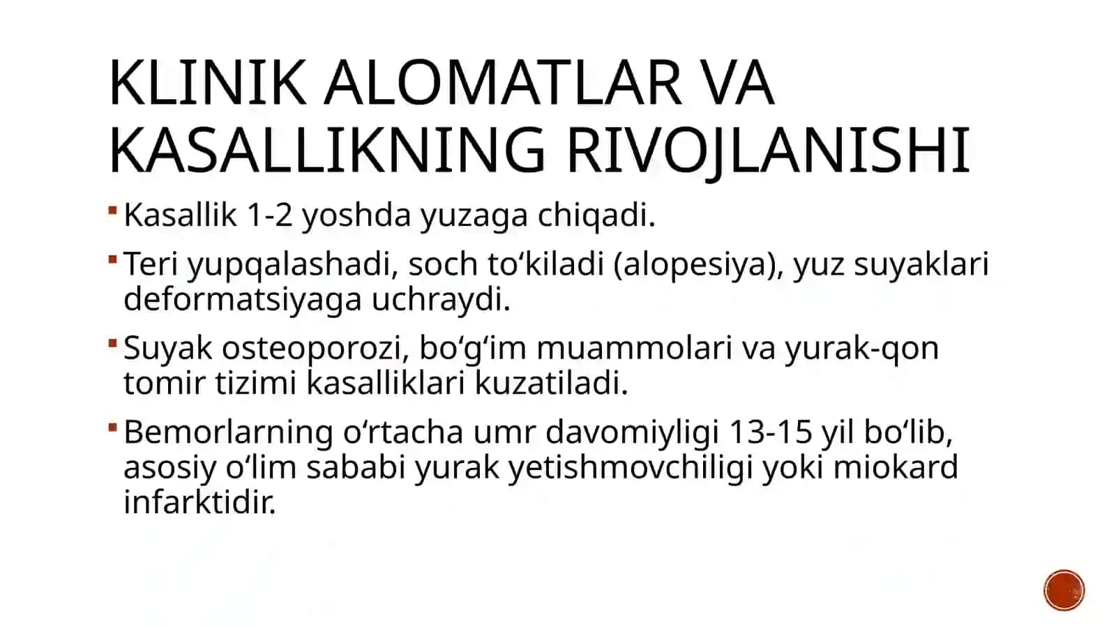 Progeriya kasalligining molekulyar va biokimyoviy jihatlari 3