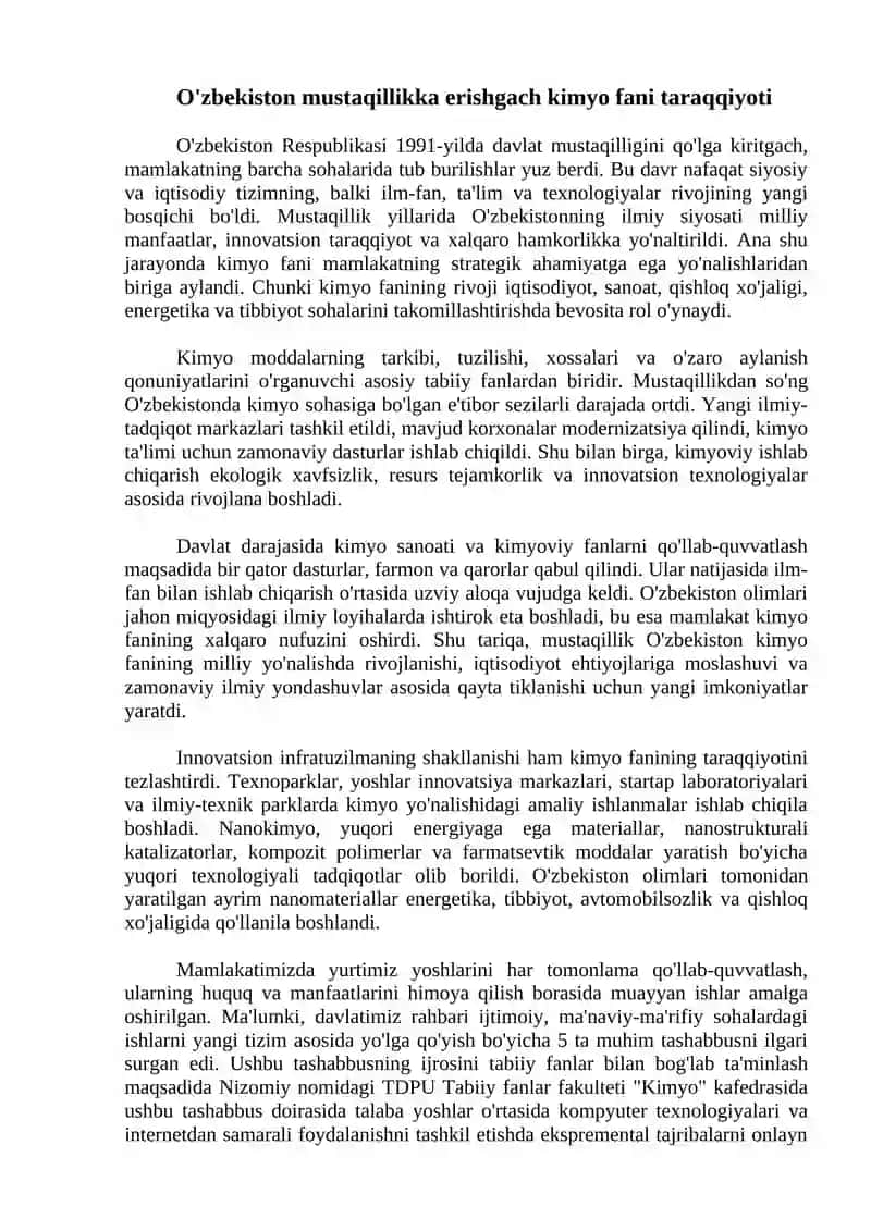 O'zbekistonda kimyo va uning tarixi 3