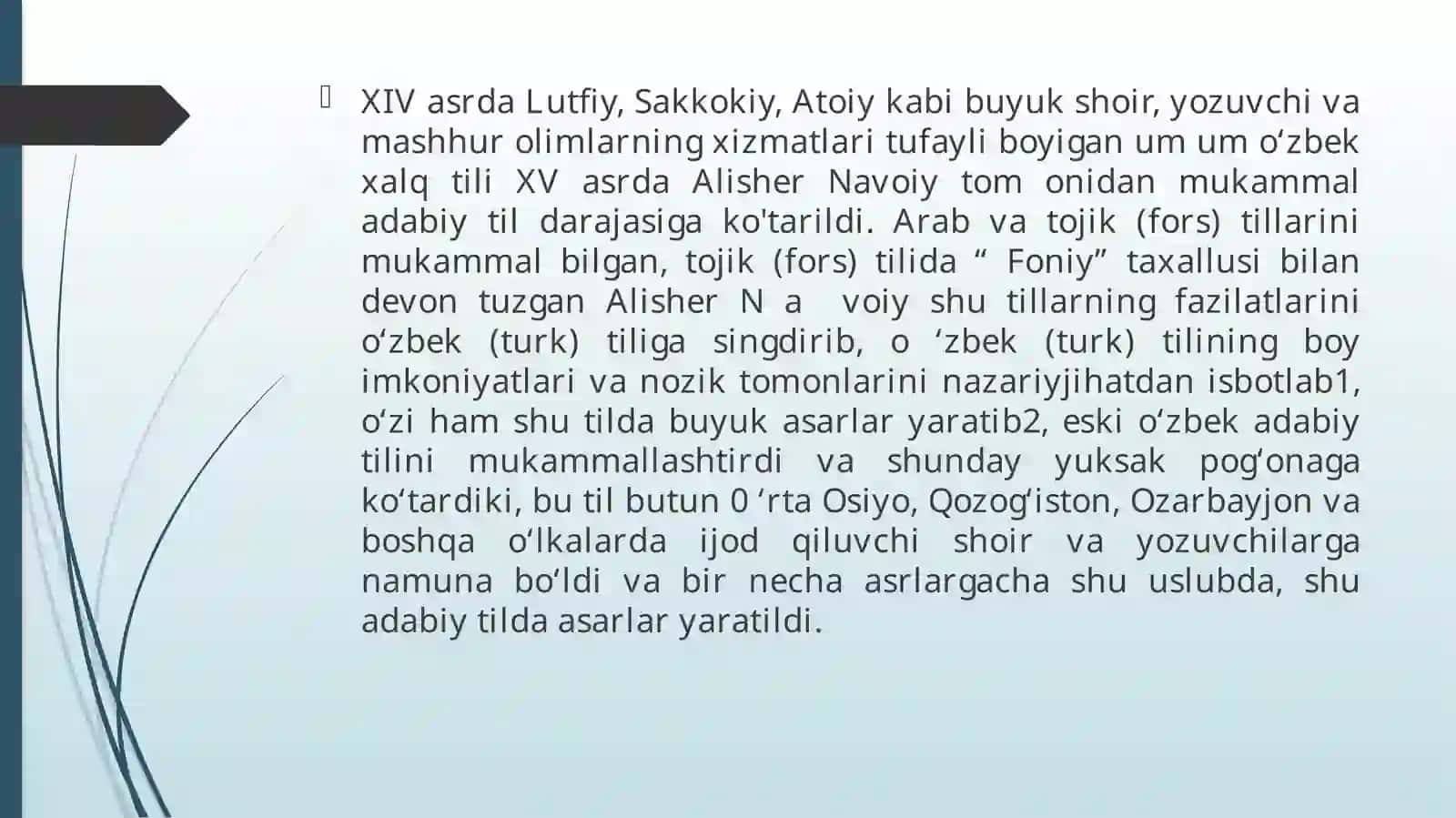 Atoiy, Gadoiy, Sakkokiy va Lutfiy asarlarining til xususiyatlari 3