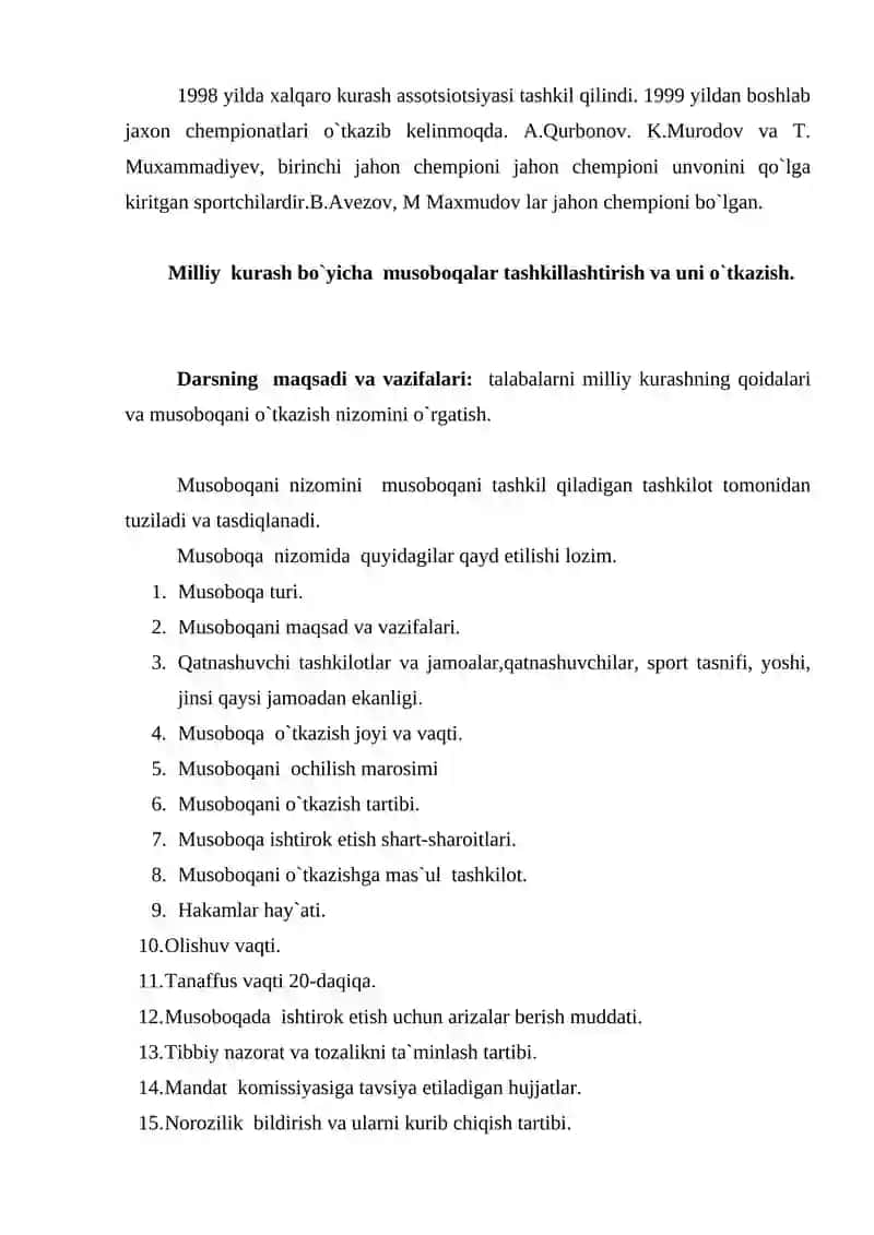O`zbek milliy kurashi 3