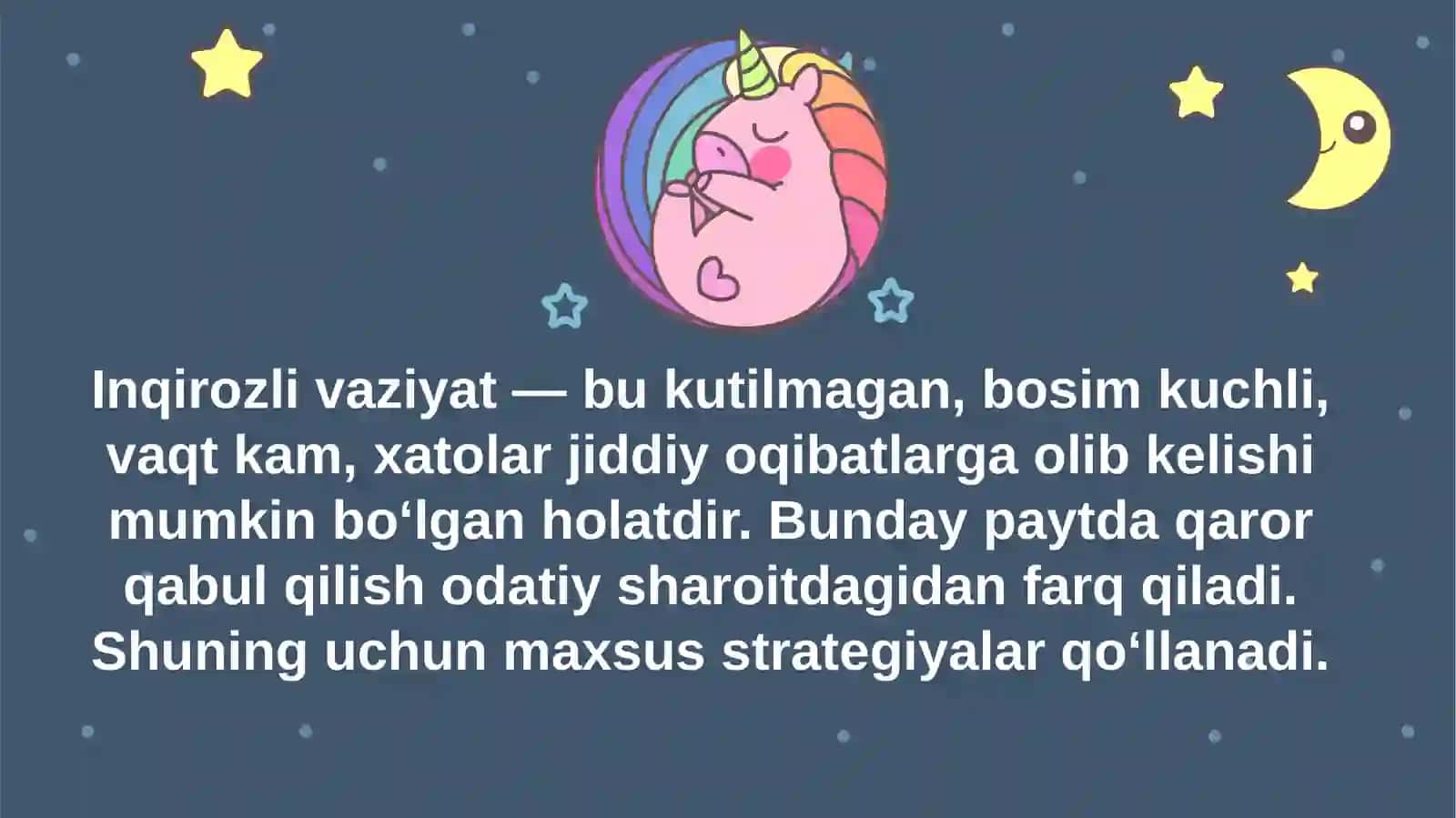Inqirozli vaziyatlarda qaror qabul qilish usullari va strategiyalari 3