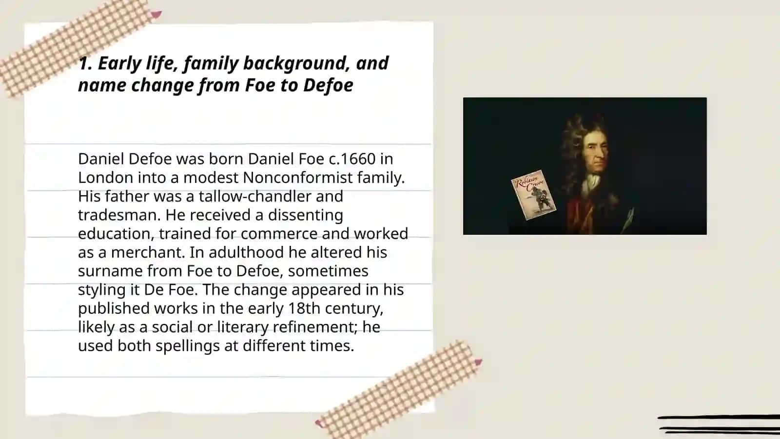 DANIEL DEFOE 3