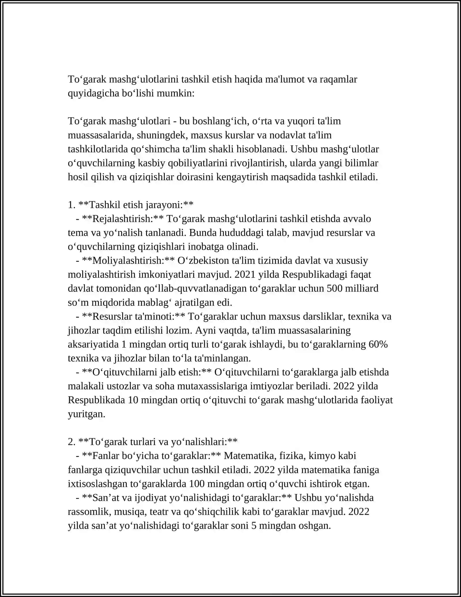 MATEMATIKADAN TO‘GARAK, O‘N MINUTLIKLAR, KONKURS BELLASHUVLAR TAYYORLASH VA O'TKAZISH METODIKASI (2-SINF MISOLIDA) 3