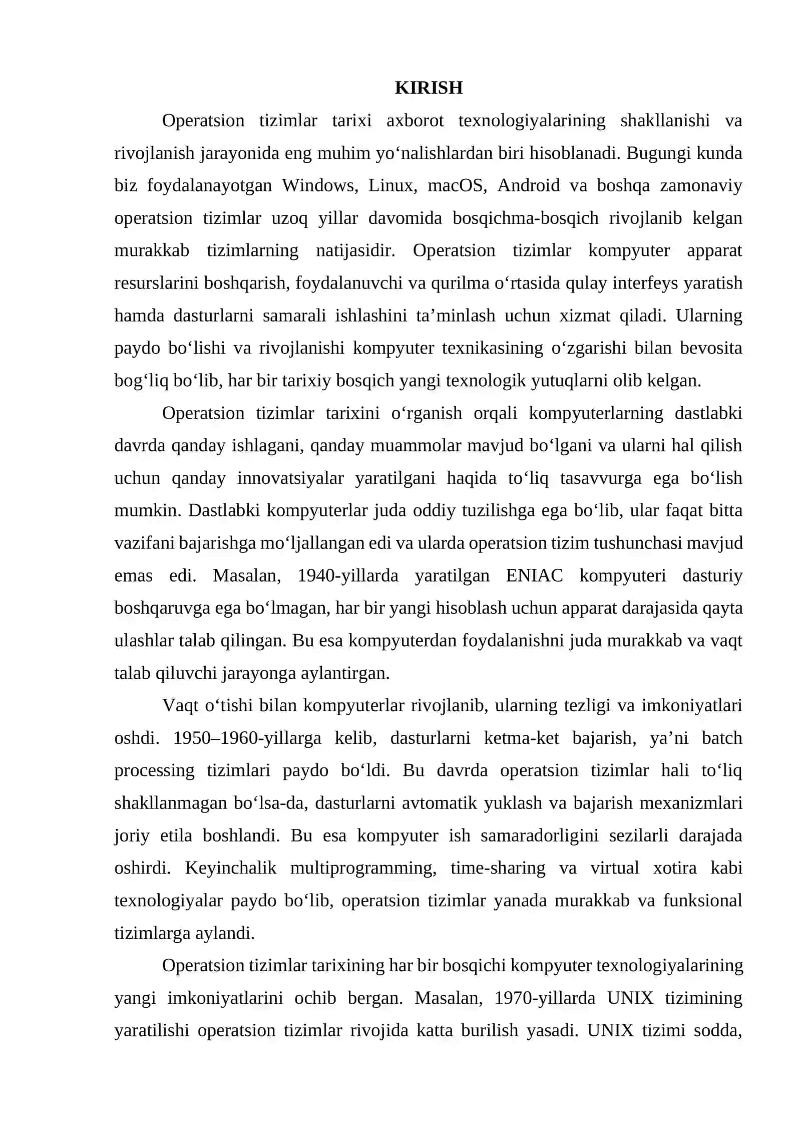 Operatsion tizimlar tarixi 3