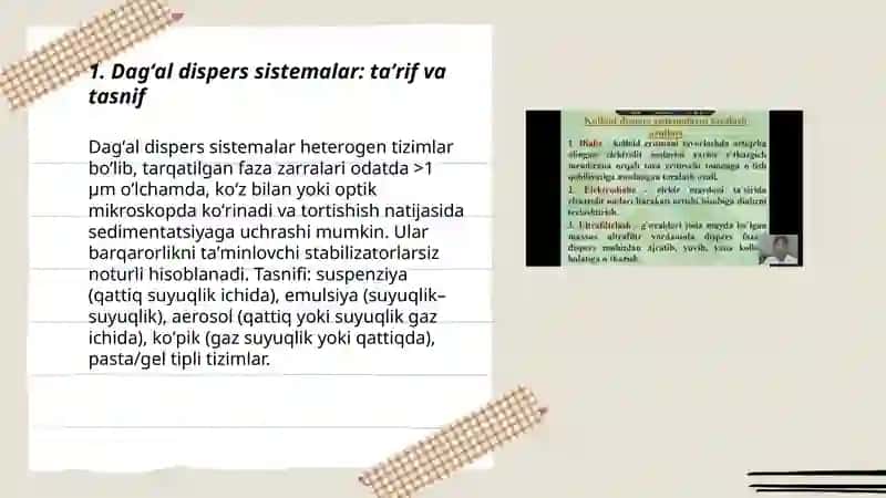 Dagʻal dispers sistemalar 3