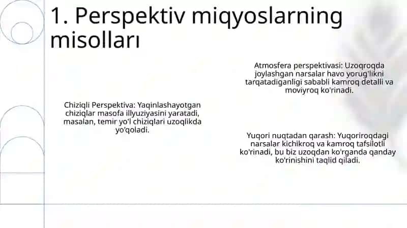 Perspektiv Masshtablar 3