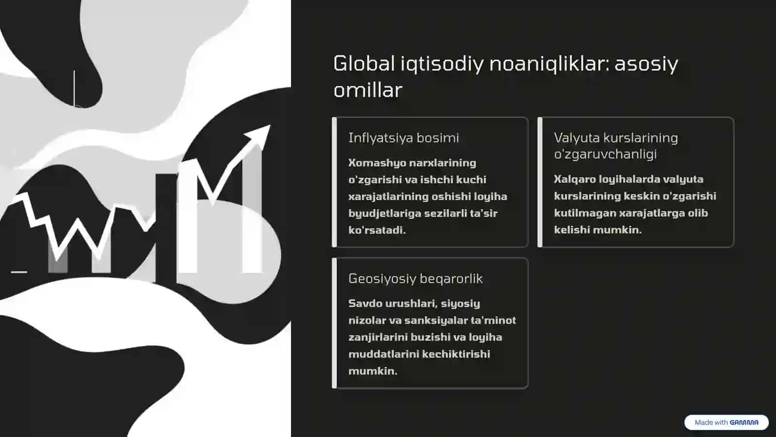 Smeta hisob-kitoblarida risklarni boshqarish: global iqtisodiy noaniqliklar ta'siri 3