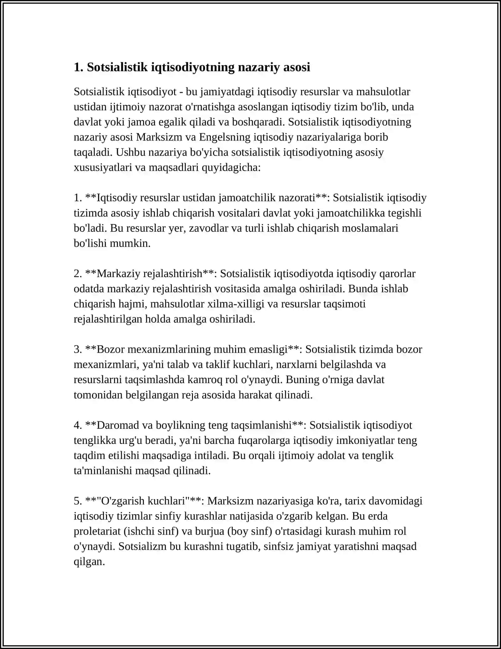 Sotsialistik iqtisodiyotning nazariy asoslari 3