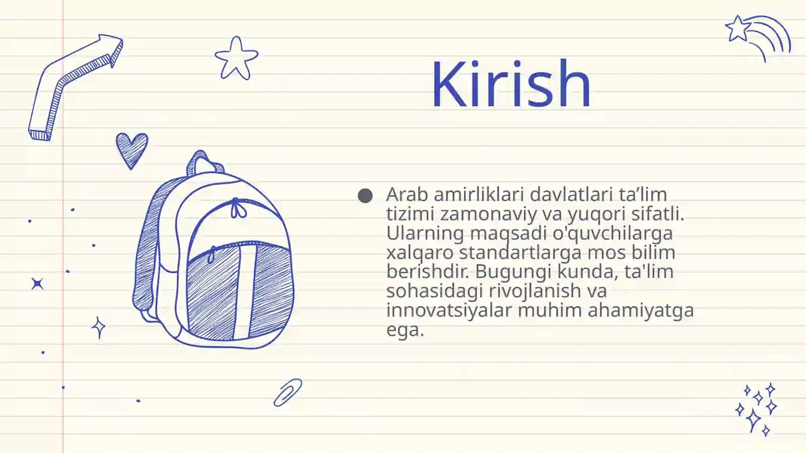Arab amirliklari davlatlari ta’lim tizimi 3