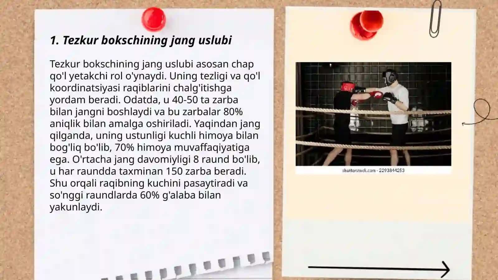 Tez sur’atli bokschiga qarshi jang 3
