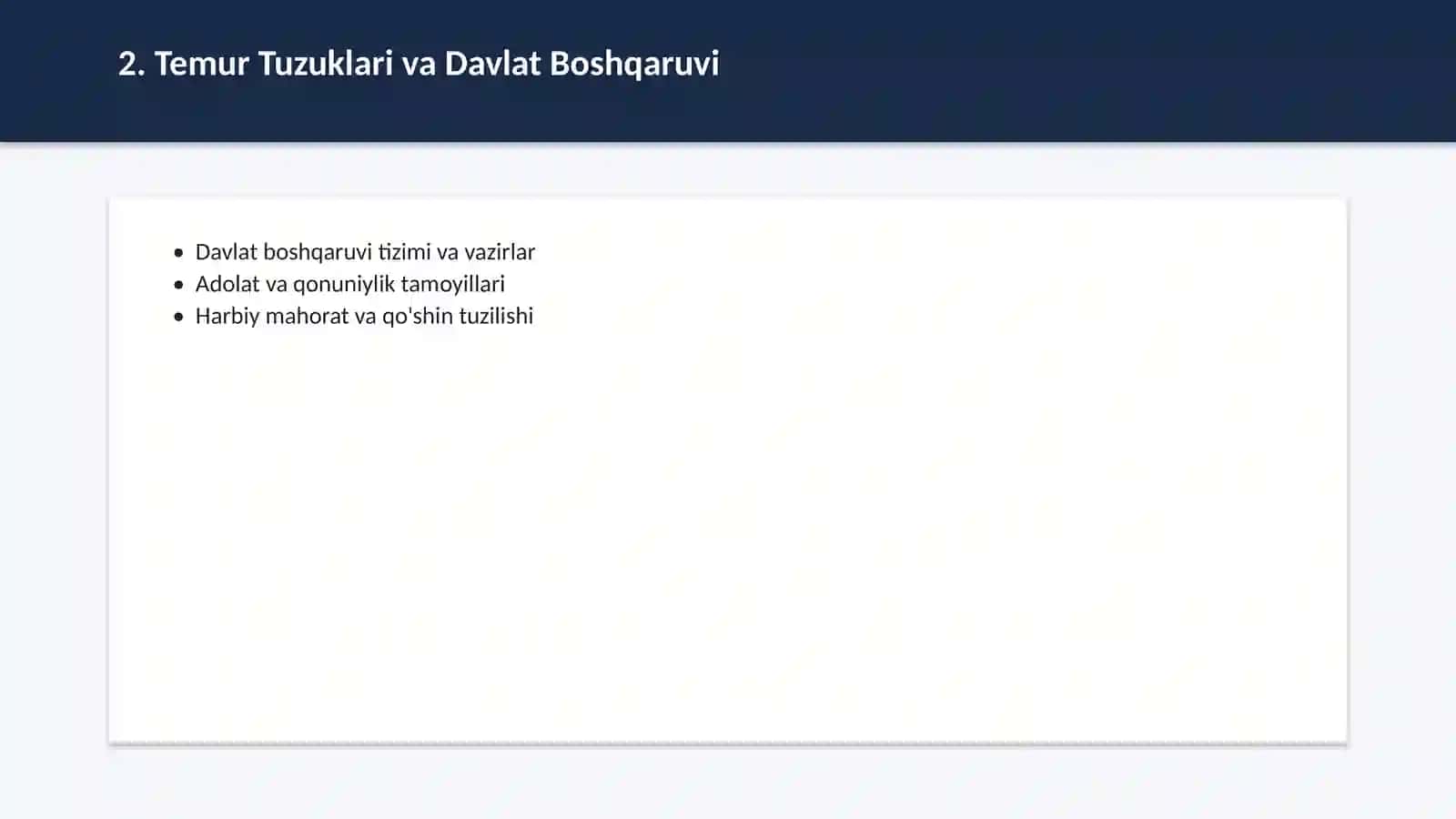 Amir Temur va Temuriylar davlati 3
