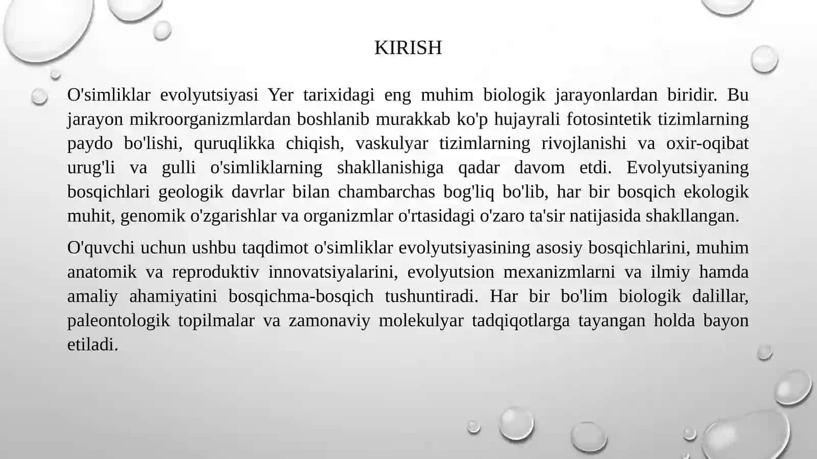 O'simliklar  evolyutsiyasining  bosqichlar 3