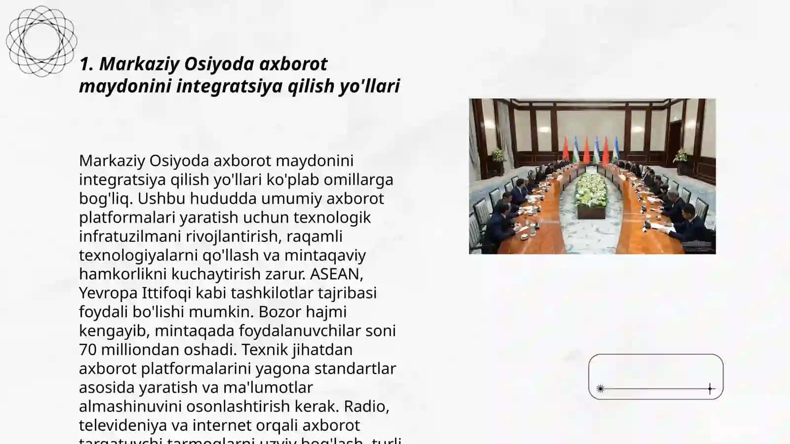 Markaziy Osiyoda yagona axborot maydoni tashkil qilish muammolari 3