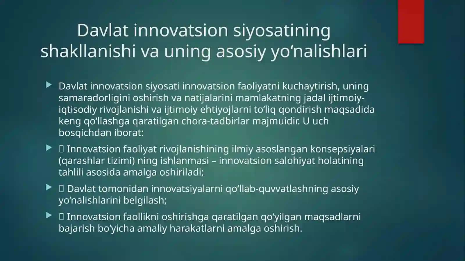 Innovatsion iqtisodiyotning shakllanishi 3