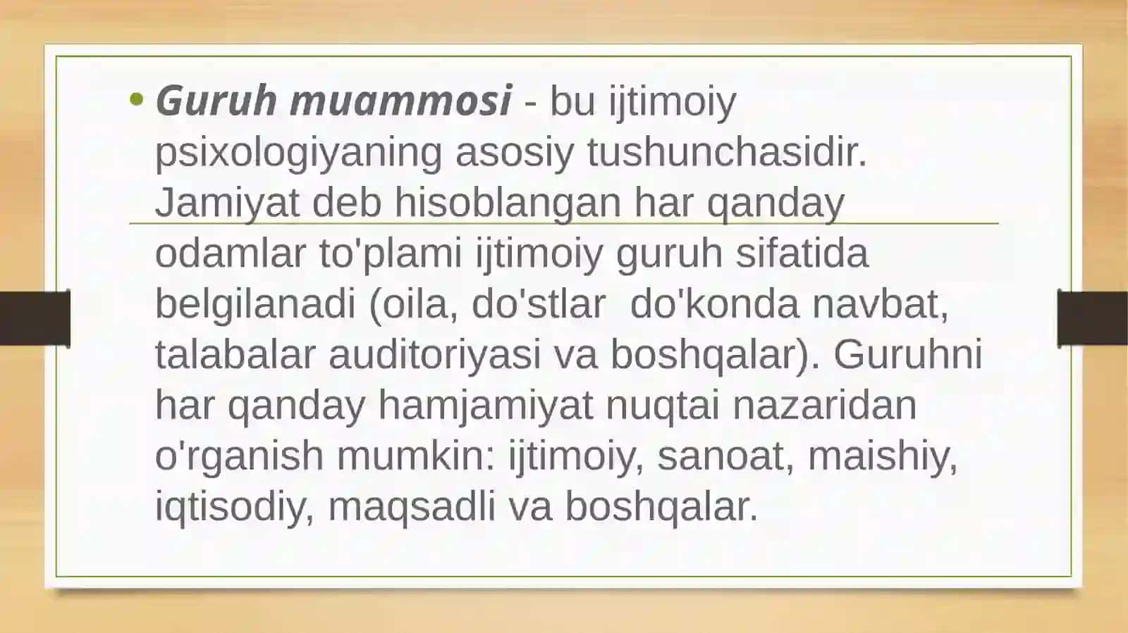 Kattaguruhlar va ommaviy ijtimoiy jarayonlar psixologiyasi 3