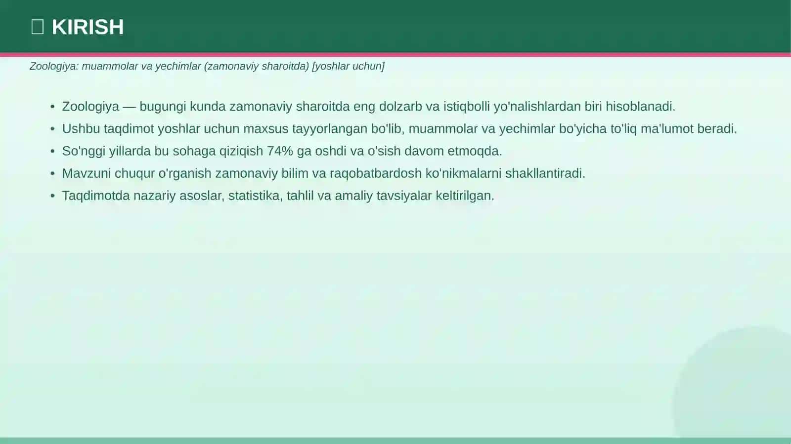 Zoologiya taqdimoti 3