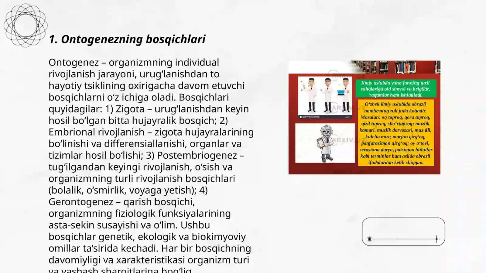 Ontogeniz.Emberional taraqqiyotning xususiyatlari 3