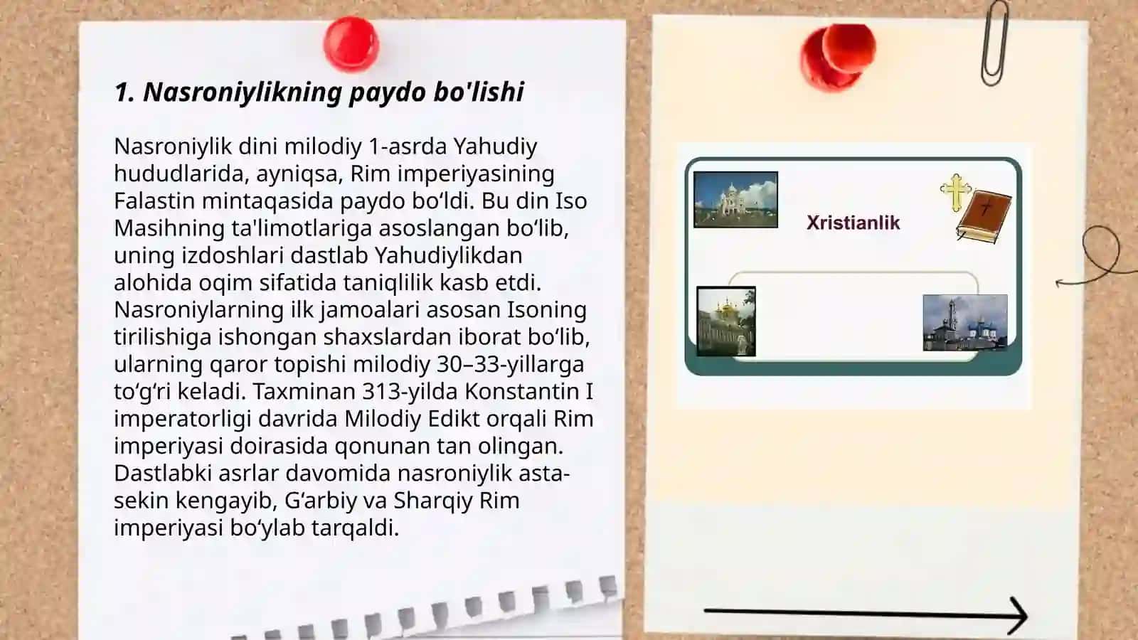 Xristianlik tarixan va uning asosiy ğoya 3
