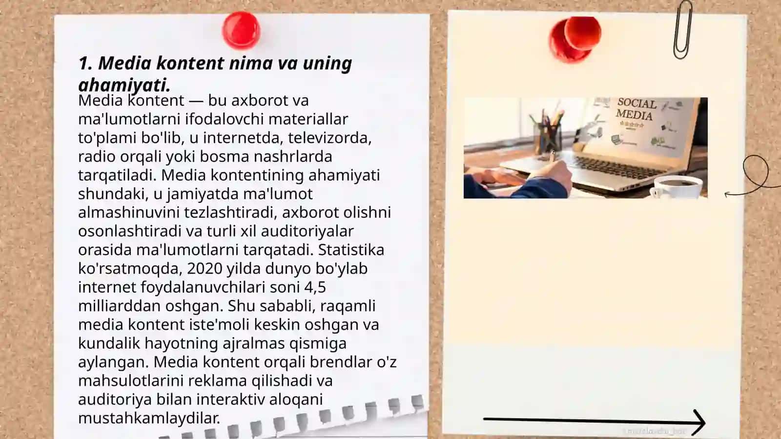 Media kontent yaratish va undan foydalanish 3