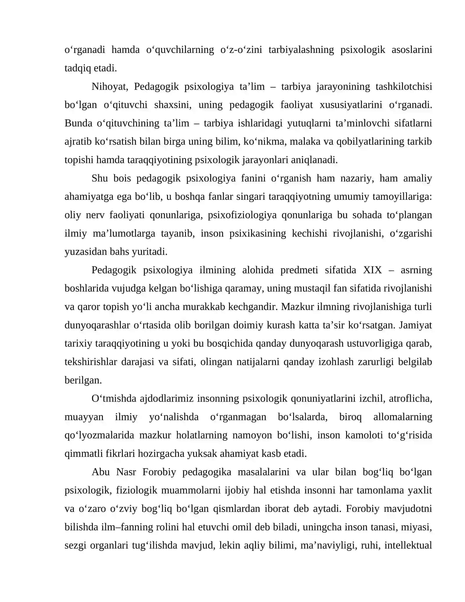 Pedagogik psixologiya fanining predmeti, vazifalari va ahamiyati 3