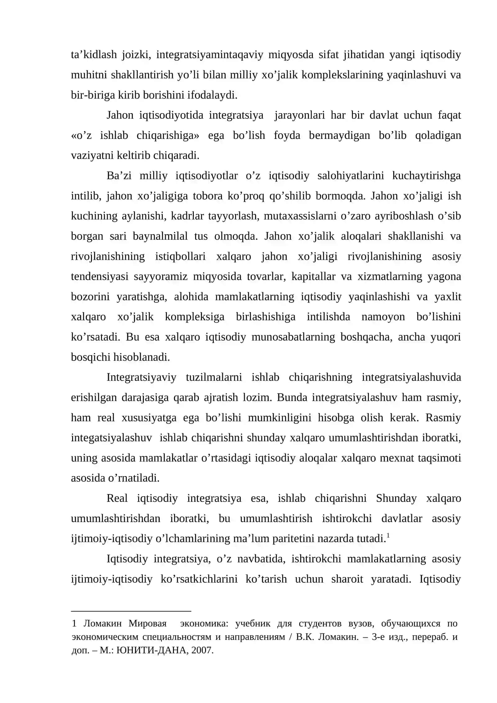 Xalqaro iqtisodiy integratsiyaning mohiyati turlari va abyektiv mohiyati 3
