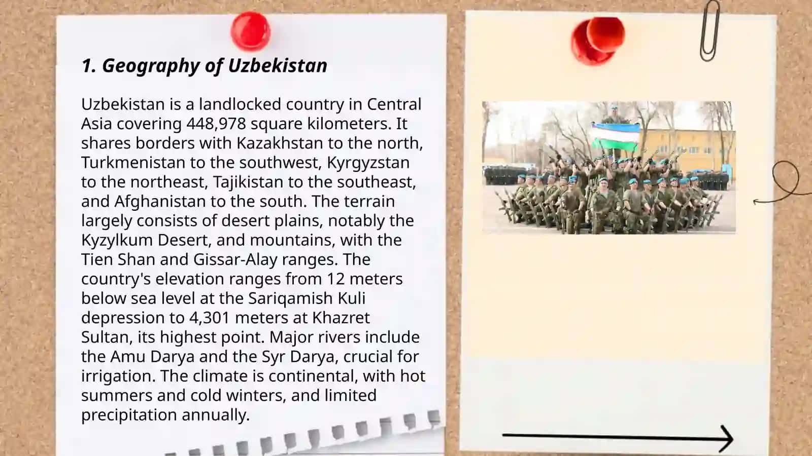 Uzbekistan Geography PowerPoint Presentation 3