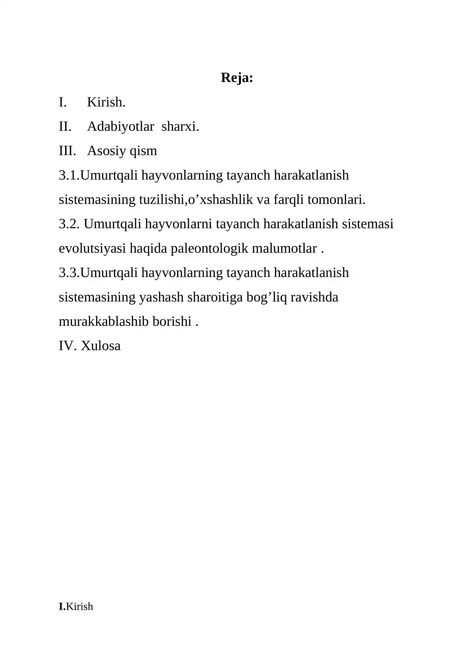 Zoologiya fanidan kurs ishi 3