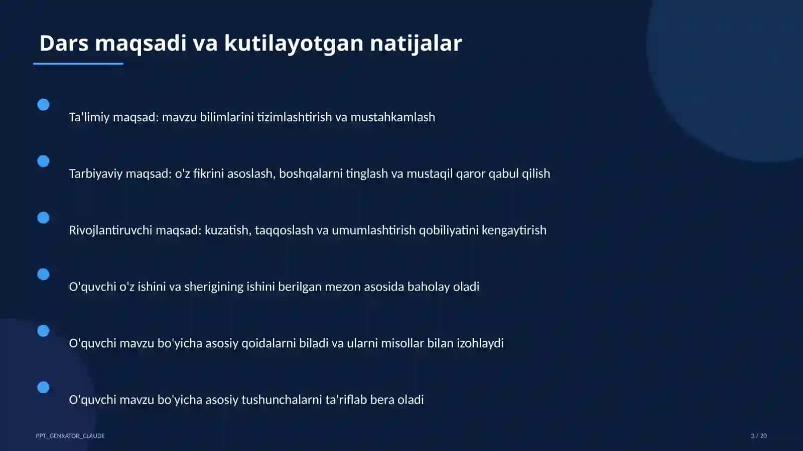 Trigonometrik ayniyatlar va formulalar (10-sinf) 3