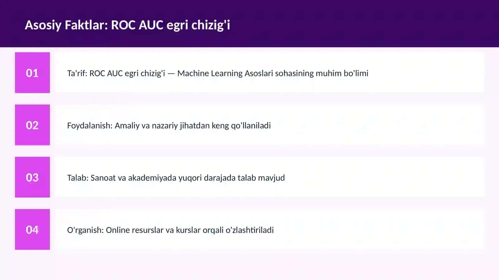 ROC AUC egri chizig'i 3