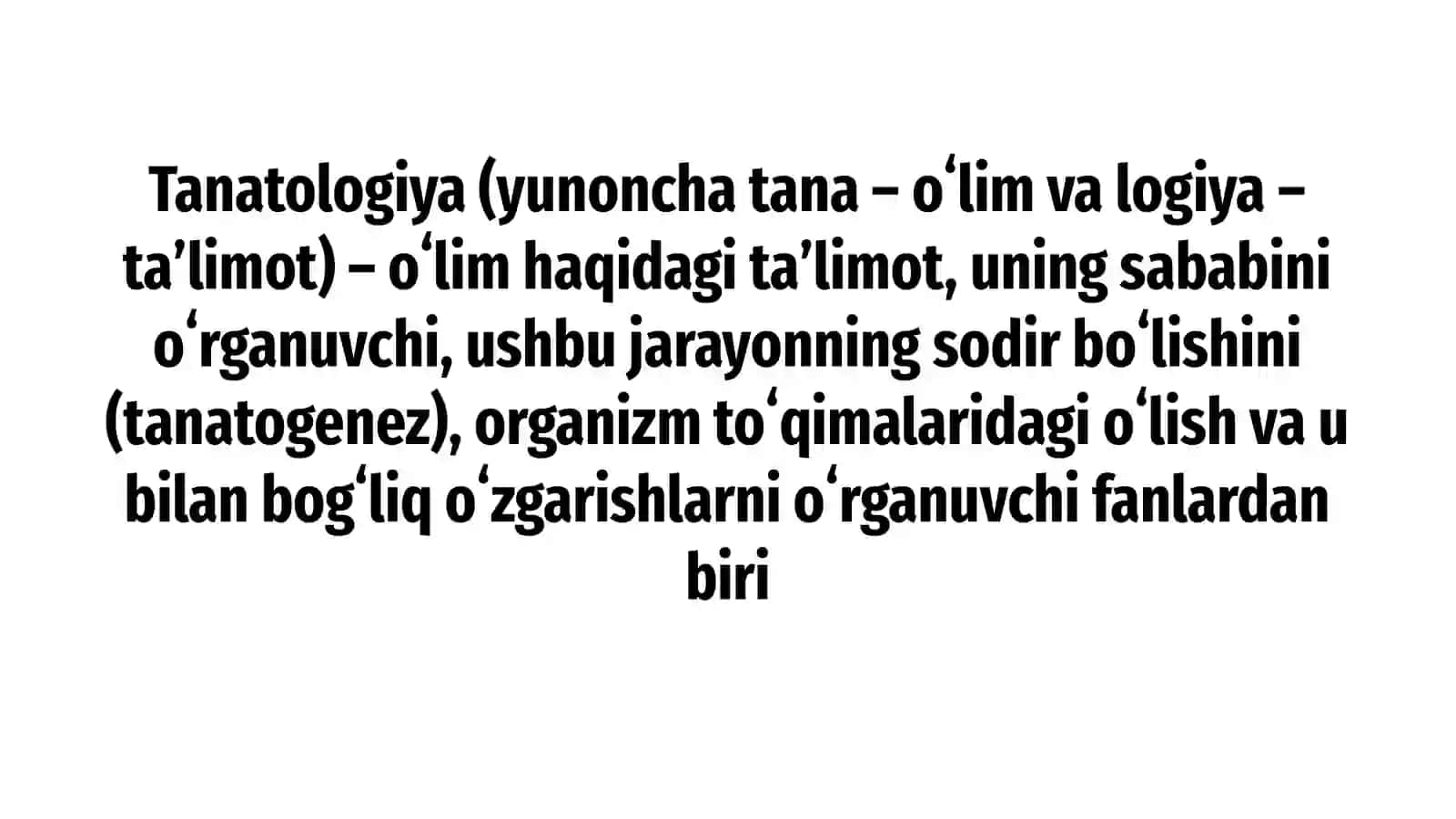 Tanatologiya. Oʻlim vaqtini aniqlash. 3