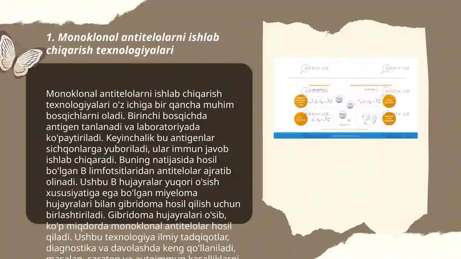 Monoklonal antitelolar olish usullari va tibbiyotda qo'llanilishi. Interferon va sitokininlar 3