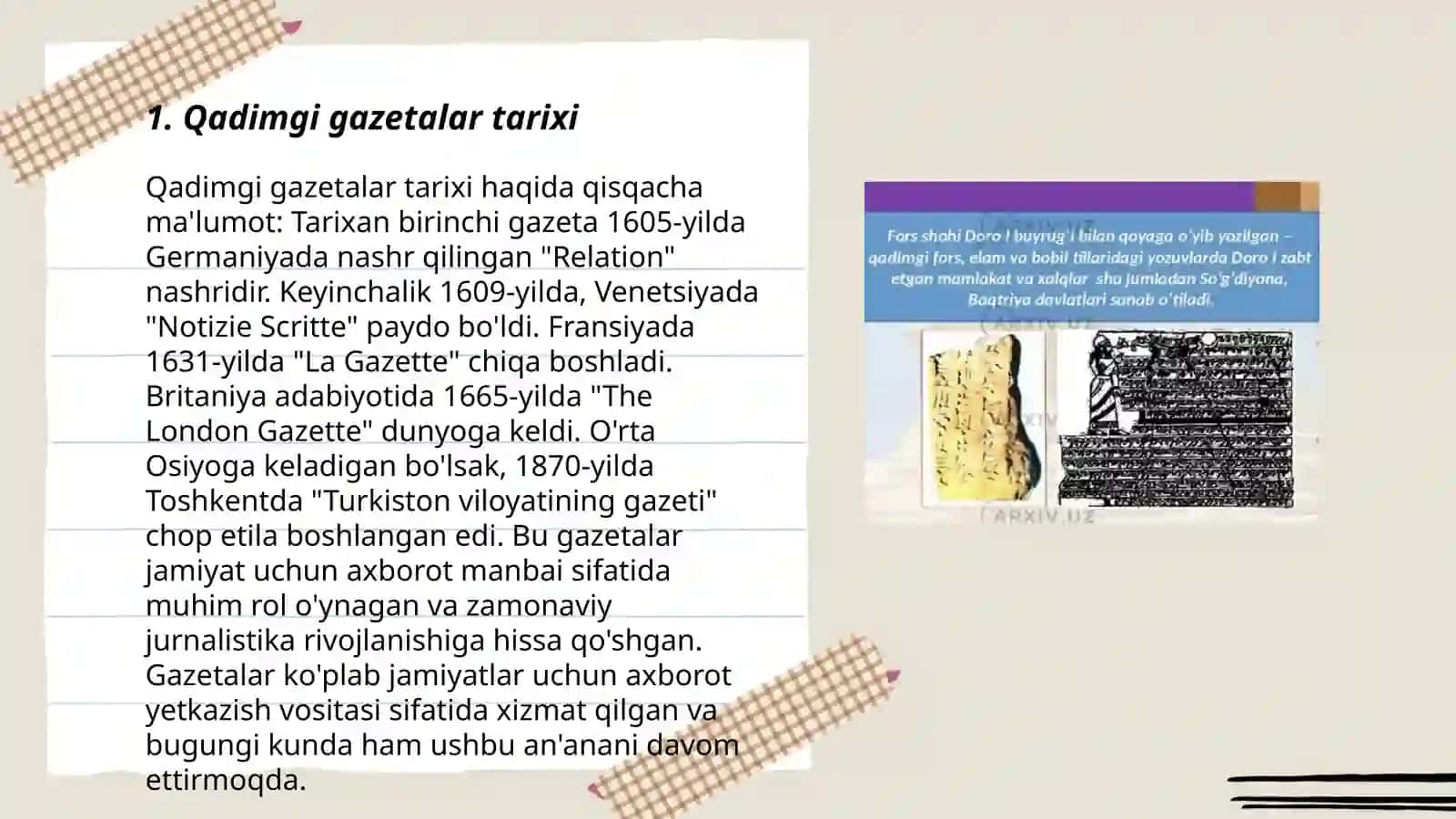 Qadimgi gazetalar tarixi 3