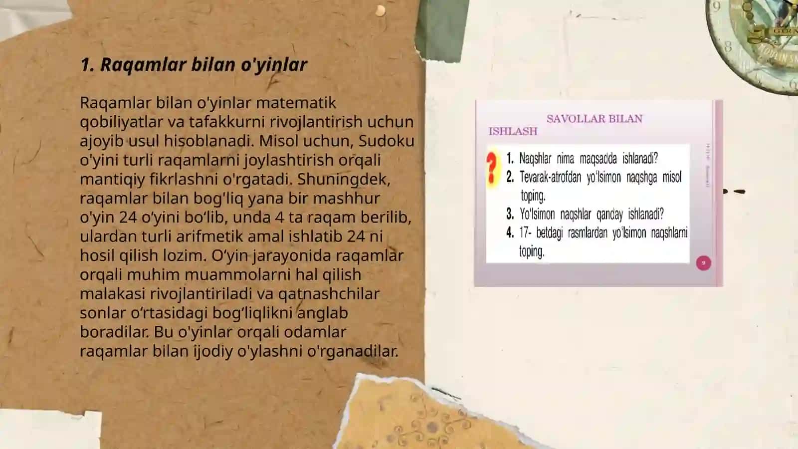 Raqamlar bilan o'yinlar 3