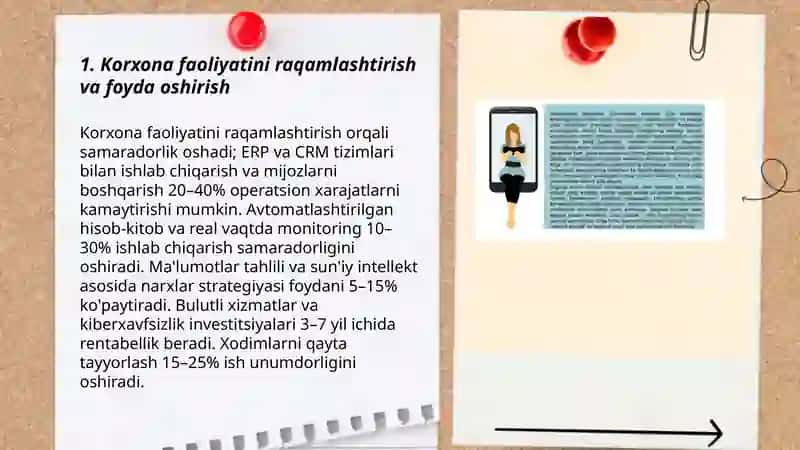 Mamlakatni modernizatsiyalash sharoitida korxona foydasi va uni maksimallashtirish yoʻllari 3