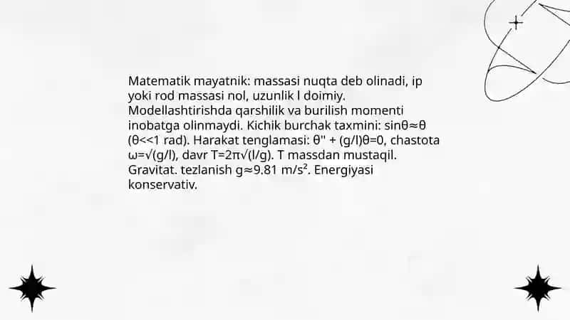 Matematik mayatnik 3