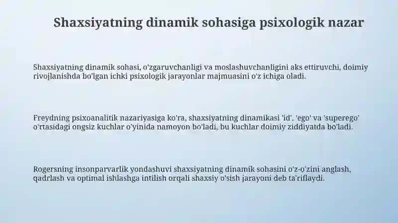 Shaxs dinamik sohasining psixologik konsepsiyalari 3