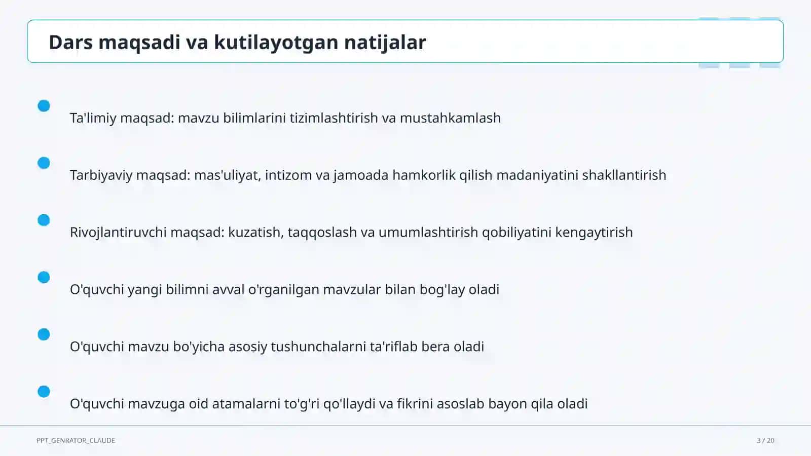 Mening oilam: rus tilida so'zlashuv (3-sinf) 3