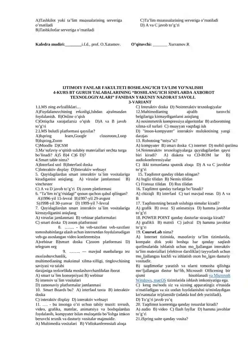 BOSHLANG’ICH SINFLARDA AXBOROT TEXNOLOGIYALARI 3