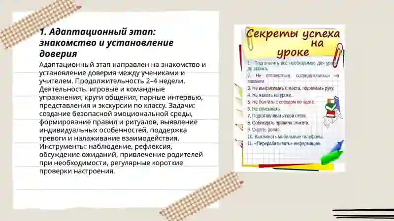Этапы формирования сообщества в начальных классах 3