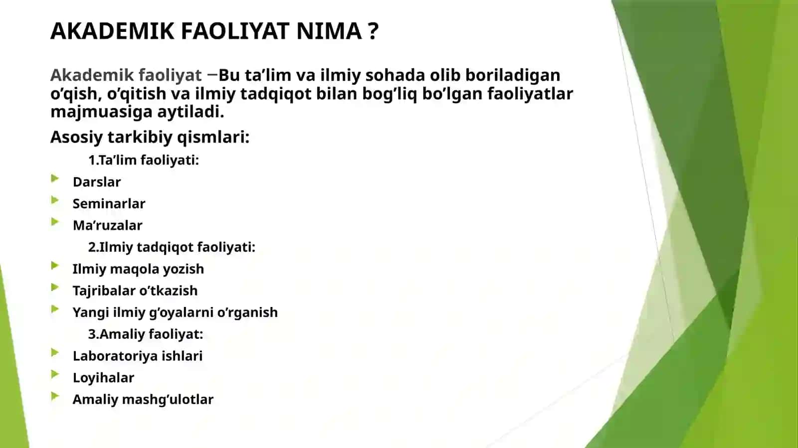 AKADEMIK FAOLIYAT INTEGRATSIYASI, NAZARIYAVA AMALIY UYG’UNLIGI AKKK 3
