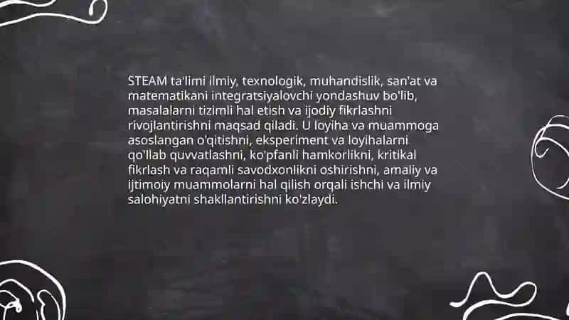 STEAM taʻlim texnologiyasi talablari 3