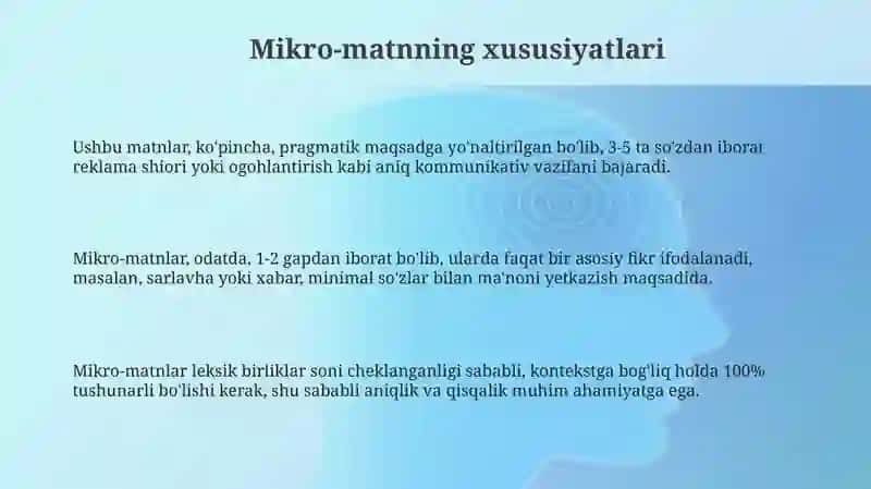 Mikro-matnlar va makro-matnlar 3