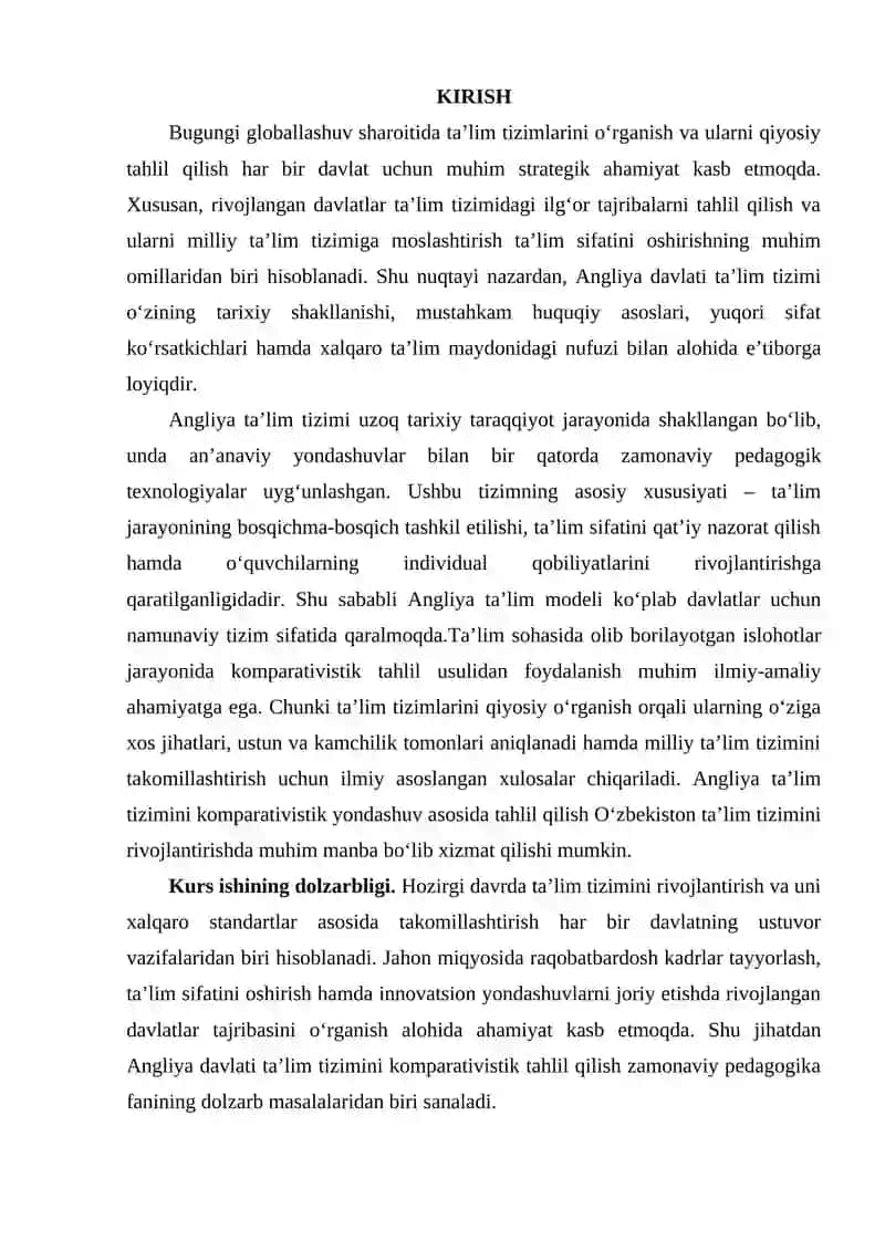 ANGILYA DAVLATI TA’LIM TIZIMIGA KOMPARATIV TAHLIL 3